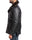 Men's Black Fur Collar Bomber Leather Jacket by SCIN