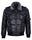 Men's Puffer Black Fur Collar Bomber Jacket by SCIN