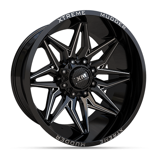 22X12 XM-342 6X135 / 6X139 -44 108 BLACK MILLED