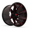 24X12 XM-301 6X135 / 6X139 -44 108 CANDY RED MILLED