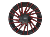 20X8.5 XM-609 5X115 / 5X120 35 74.1 BLACK RED MILLED