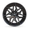 22X9 XM205 5X112 35 66.56 BLACK MILLED