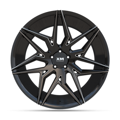 22X9 XM205 5X112 35 66.56 BLACK MILLED