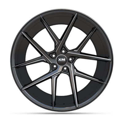 20X10 XM-204 5X120 25 74.1 BLACK MILLED