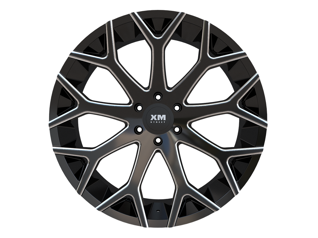 20X8.5 XM-608 5X115 35 73.1  GLOSS BLACK