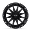 18X9 XM-312 5X139 / 5X150 12 110 BLACK MILLED
