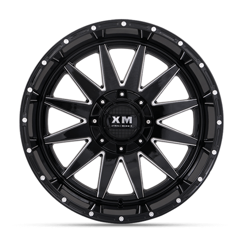 18X9 XM-312 5X139 / 5X150 12 110 BLACK MILLED
