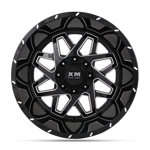 20X10 XM-313 5X115 / 5X127 12 78.1 2 tone brush face milled +black lip