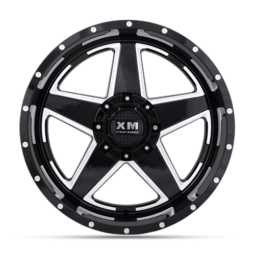 18X9 XM-315 5X115 / 5X127 0 78.1 BLACK MILLED  *** ONLY FOR JEEP***