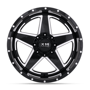 XM-315 GLOSS BLACK MILLED [GLOSS BLACK MILLED EGDE] [-44] [8X170]