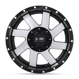 XM-322 GLOSS BLACK MACHINE FACE [GLOSS BLACK MACHINE FACE] [5X139 & 5X150]