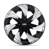 XM-326 GLOSS BLACK CHROME INSERTS [GLOSS BLACK CHROME INSERTS] [5X115 & 5X127]