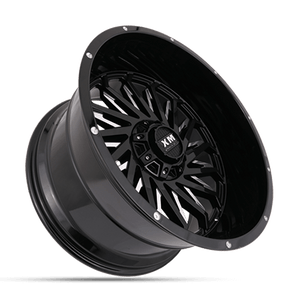 XM-330 BLACK MILLED EDGE AND DOT [GLOSS BLACK MILLED EDGE AND DOT] [-76] [8X170]