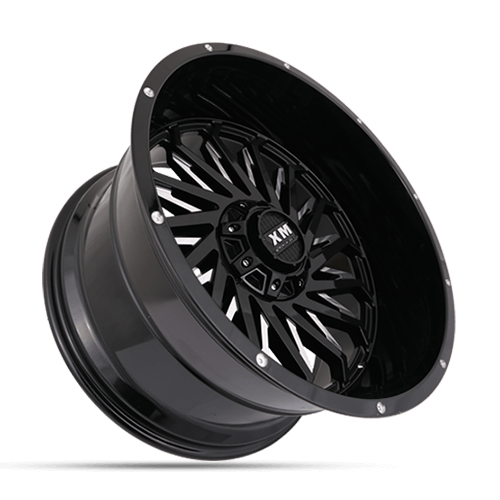 22X12 XM-330 5X115 / 5X127 -44 78.1 BLACK MILLED