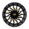 20X10 XM-330 5X139.7 / 5X150 12 110 Gloss Black Yellow Milled
