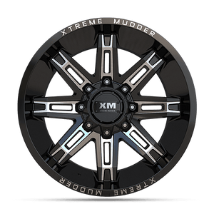 XM-335 GLOSS BLACK MILLED [GLOSS BLACK MILLED] [-76] [8X180]