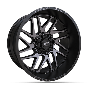 20X10 XM-339 8X170 12 125 GLOSS BLACK MILLED