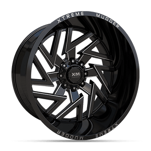 26X14 XM-340 8X180 -76 125 BLACK MILLED