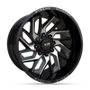 20X10 XM-343 5X115 / 5X127 -6 78.1 GLOSS BLACK MACHINE MILLED