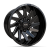20X10 XM-344 8X170 6 125 GLOSS BLACK MILLED
