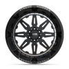 22X12 XM-350 5X139.7 / 5X150 -44 110 BLACK MILLED