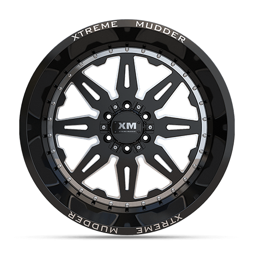 22X12 XM-350 5X139.7 / 5X150 -44 110 BLACK MILLED