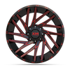 2410 XM-351 6X135/6X139 -18 108 GLOSS BLACK RED MILLED