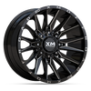20X10 XM-352 5X115/127 -6 78.1 GLOSS BLACK MILLED