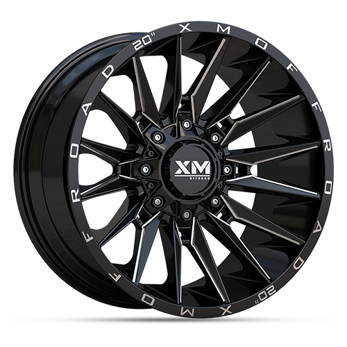 20X10 XM-352 5X115/127 -6 78.1 GLOSS BLACK MILLED