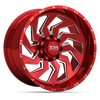 22X12 XM-353 6X135 / 6X139 -44 108 CANDY RED MILLED