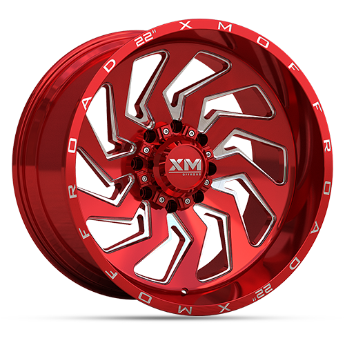 22X12 XM-353 6X135 / 6X139 -44 108 CANDY RED MILLED