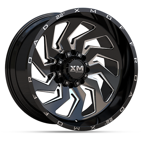 22X12 XM-353 6X135 / 6X139.7 -44 108 GLOSS BLACK MILLED
