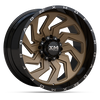 22X12 XM-353 5X115 / 5X127 -44 78.1 2 TONE BRONZE FACE+BLACK LIP