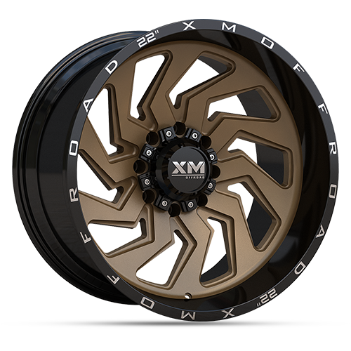 22X12 XM-353 5X115 / 5X127 -44 78.1 2 TONE BRONZE FACE+BLACK LIP