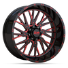 26X12 XM-354 5X139 / 5X150 -44 110 GLOSS BLACK RED MILLED