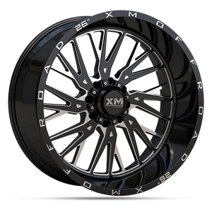 26X12 XM-354 5X139 / 5X150 -44 110 GLOSS BLACK MILLED