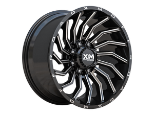 20X10 XM-356 8X170 -18 125 GLOSS BLACK MILLED