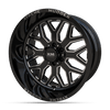 22X12 XM-401 5X115 / 5X127 -44 78.1 BLACK MILLED