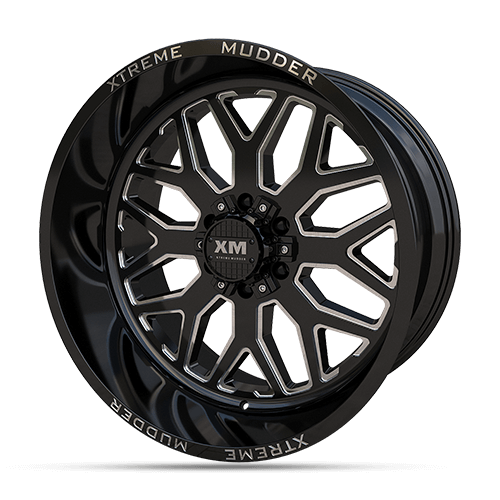 22X12 XM-401 5X115 / 5X127 -44 78.1 BLACK MILLED