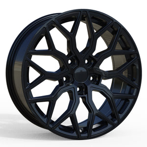 18X8 XM-813 5X112 35 66.6 BLACK MACHINE FACE