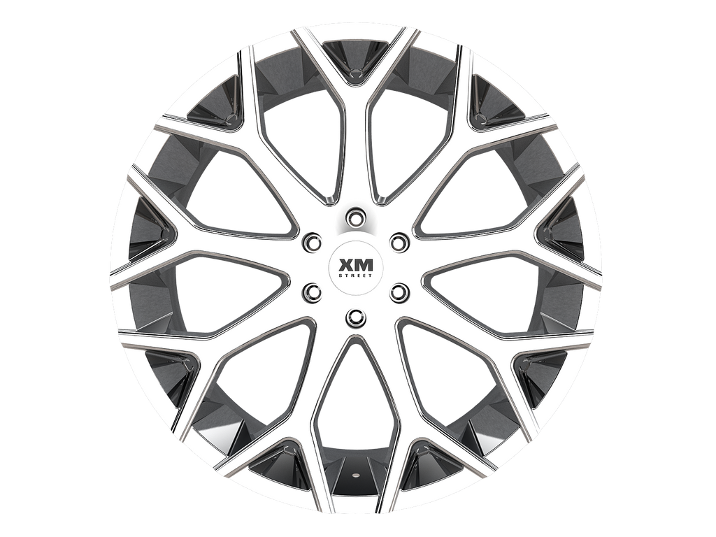 20x8.5 XM-608 5X115 15 74.1 CHROME