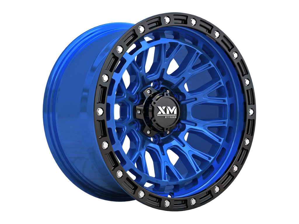 17X9 XM-702 6X139.7 0 106.2 CANDY BLUE FACE+BLACK LIP