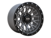 17X9 XM-702 5X127 0 71.5 SEMI MATT GUNMETAL FACE+SEMI MATT BLACK LIP