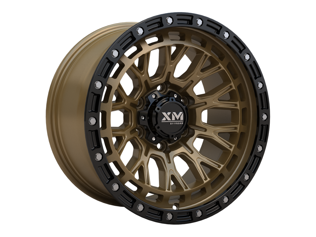 17X9 XM-702 5X127 0 71.5 SEMI MATT BRONZE FACE+SEMI MATT BLACK LIP