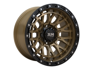 17X9 XM-702 6X139.7 0 106.2 SEMI MATTBRONZE FACE+SEMI MATT BLACK LIP
