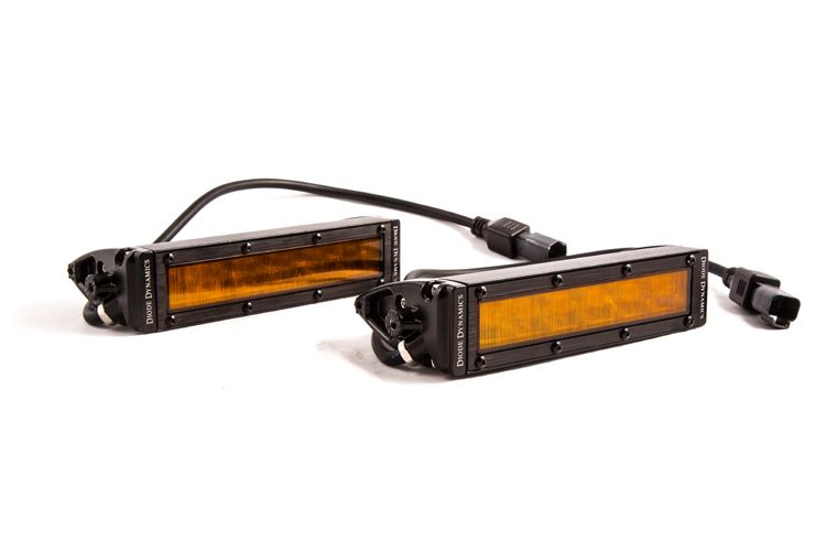 Stage Series 6" SAE/DOT Amber Light Bar (pair)