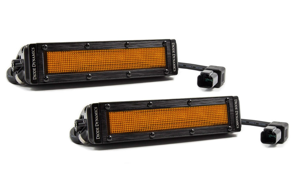 Stage Series 6" SAE/DOT Amber Light Bar (pair)