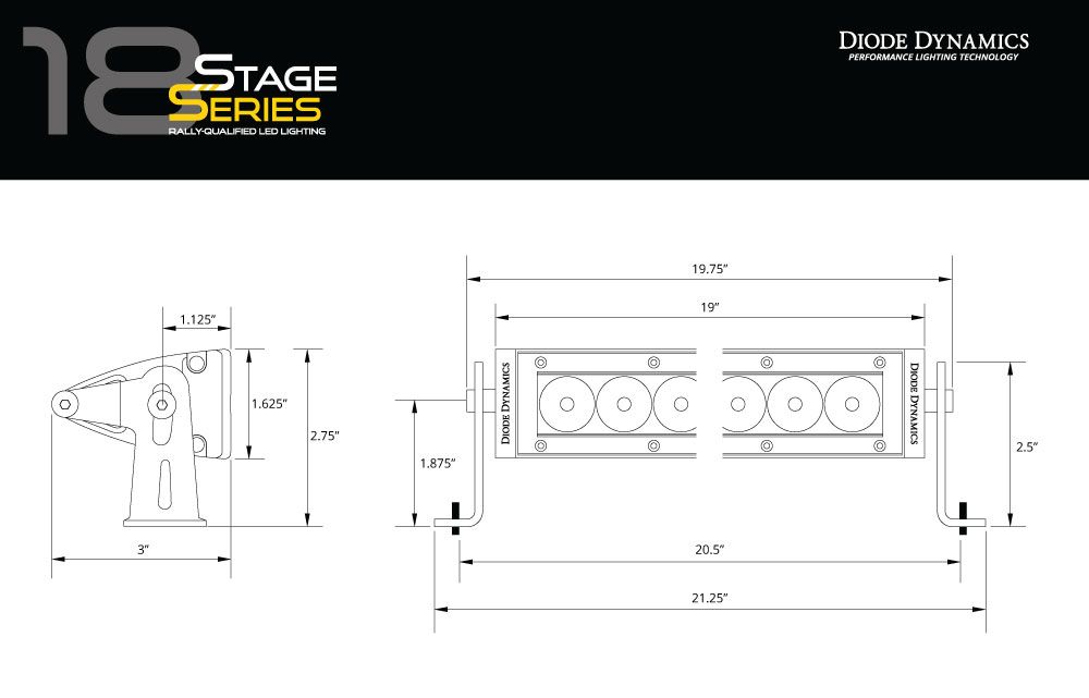 Stage Series 18" Amber Light Bar