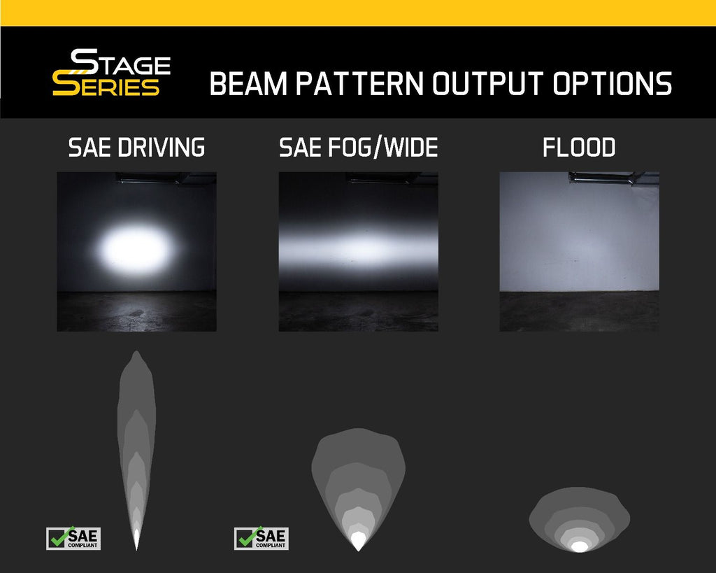 Stage Series 6" SAE/DOT White Light Bar (one)